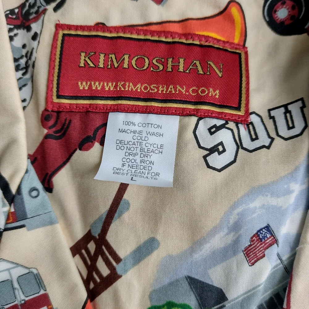 Hawaiian shirt with fire trucks - Kimoshan size L - Picture 6 of 6